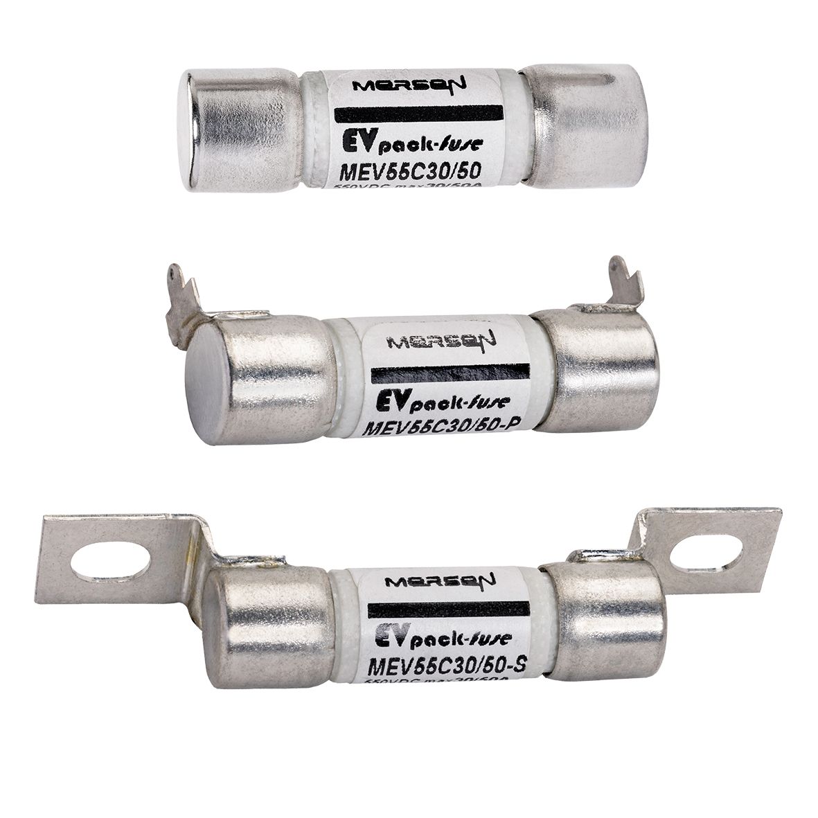 MEV55C25-S - EVpack-fuse MEV55, 550 VDC Max., L/R ≤ 1ms 25 A, S Surface Mount Fuse